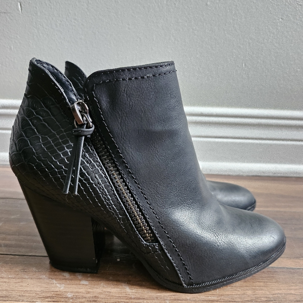 Call It Spring Black Booties Size 8